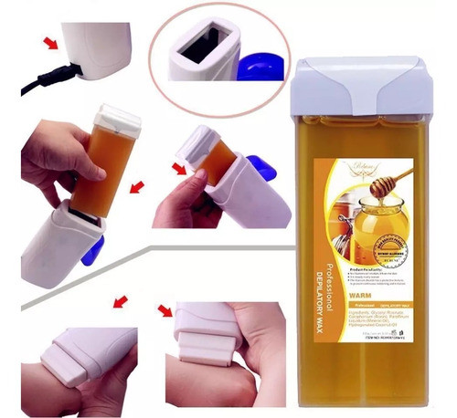 Maquina Para Depilar Con Cera Roll + Cera + Tiras Completo 1