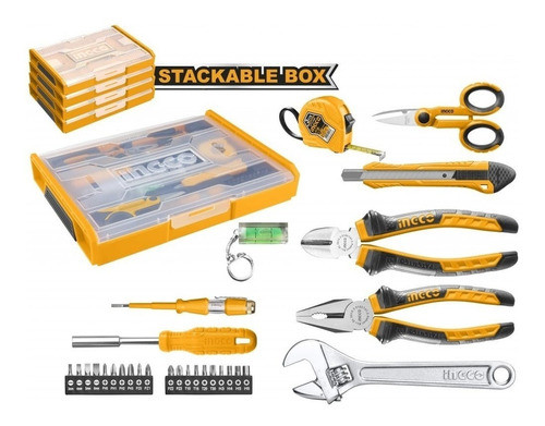 Set Organizador 11 Herramientas Basicas Para El Hogar Ingco 1
