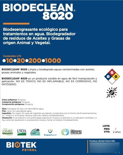 Microorganismos Para Pozos Negros, Graseras, Mal Olor 10l 1
