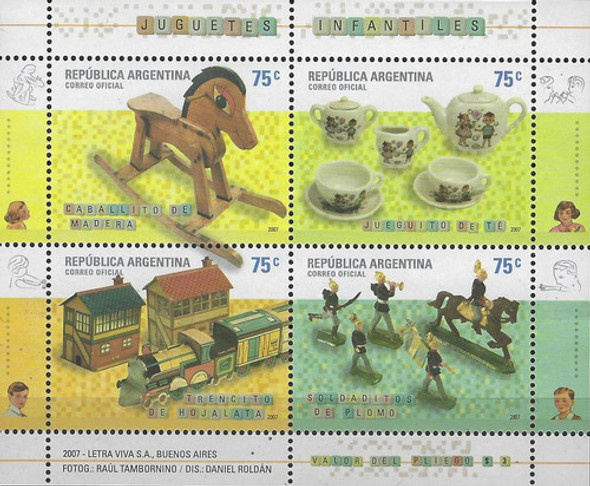 Lote1515 Argentina Año 2007 Hb 177 Jugetes Infantiles Mint 0 Lote1515 Argentina Año 2007 Hb 177 Jugetes Infantiles Mint 0