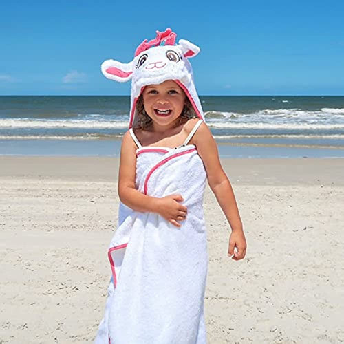 Toalla Con Capucha Premium Para Niños | Diseño De Llamas | U 1
