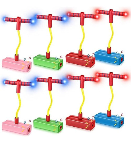Jenaai 8 Piezas De Espuma Pogo Jumper Con Luz Led 0