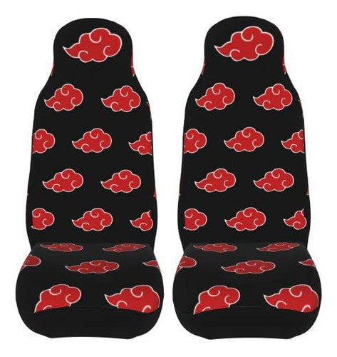 Classic Anime Naruto Akatsuki Uchiha - 2 Fundas De Asiento D 0