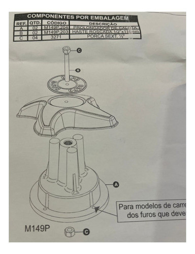 Prolongador De Taza De Camion P/randon Sin Rodoar C 1