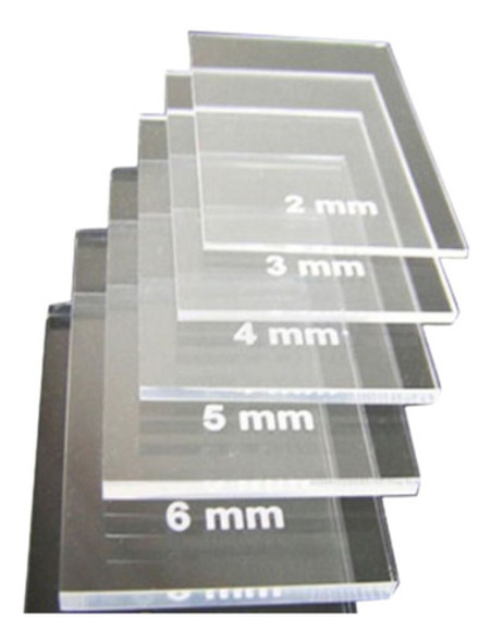 Acrílico 2mm Transparente, Cristal 122x244 0
