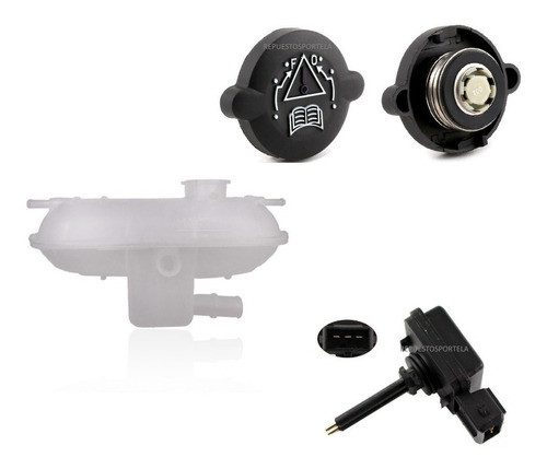 Kit X3 Deposito Agua +tapa+sensor  Partner 1.9 Diesel 0