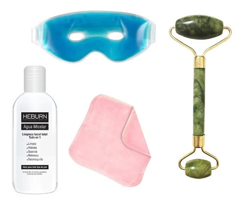 Kit Cuidado Facial + Masajeador Piedra Verde Jade Premium 0