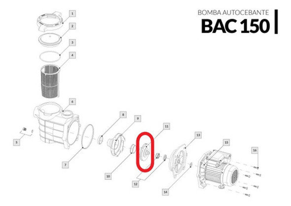 Impulsor Para Bomba Vulcano Modelo Bac 150 1 Impulsor Para Bomba Vulcano Modelo Bac 150 1