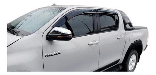 Acrílicos Ventanilla Spaco Toyota Hilux Revo Rocco Negro 0