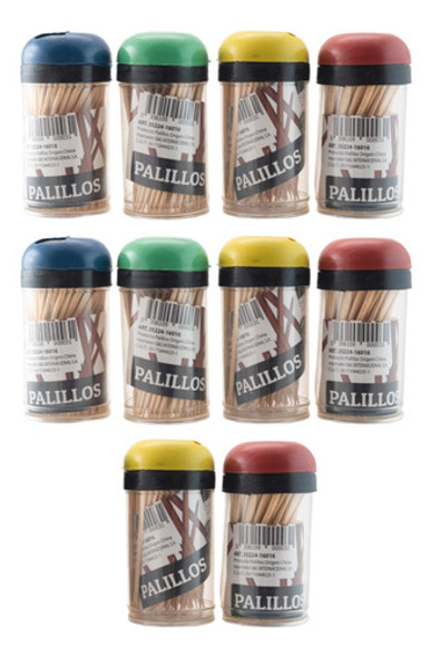 Palillos De Bambú 7cm 10 Tubos X 100 Unidades Cada Uno 0 Palillos De Bambú 7cm 10 Tubos X 100 Unidades Cada Uno 0