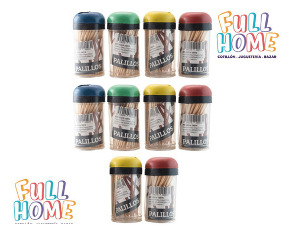 Palillos De Bambú 7cm 10 Tubos X 100 Unidades Cada Uno 1 Palillos De Bambú 7cm 10 Tubos X 100 Unidades Cada Uno 1