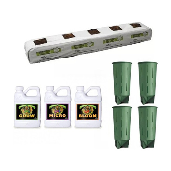 Kit Cultivo Growbag Fibra Coco Tripack Advanced Mad Rocket 0