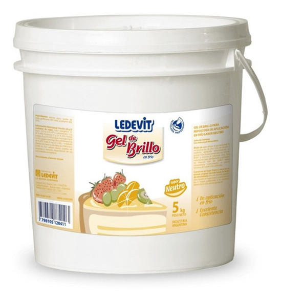Gel De Brillo En Frio Sabores Neutro Y Frutilla (balde X 5 K 0