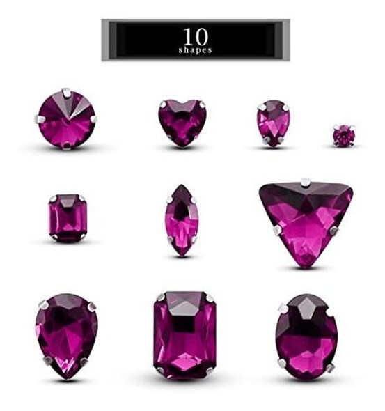 Diamantes De Imitacion Para Coser, 100 Pcs Formas Mixtas- 08 1