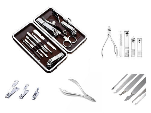 12pcs De Pedicura / Manicura Cortauñas Set Limpiador Groomin 0