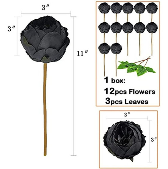 Blooming Paradise Artificial Fake Flowers Plants Silk Peony 1