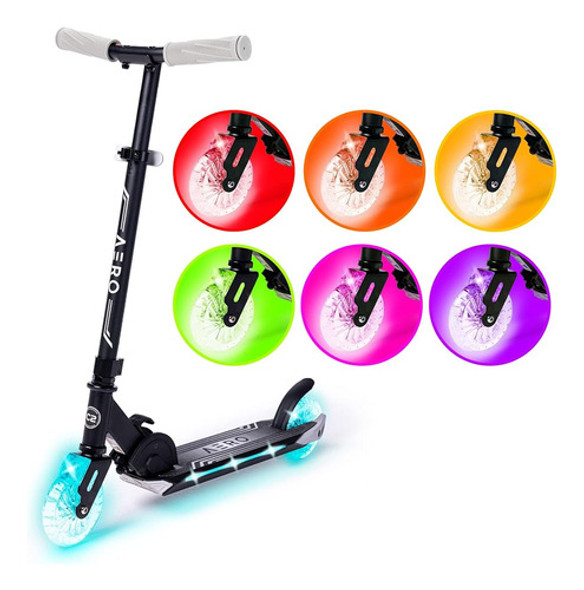 ~? Aero 2 Wheel Kick Scooter Para Niños De 5-8 O 6-12 Años C 0