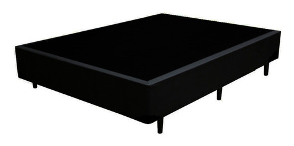 Base Cama Box Viúva Corino Preto - 128x188x39 0