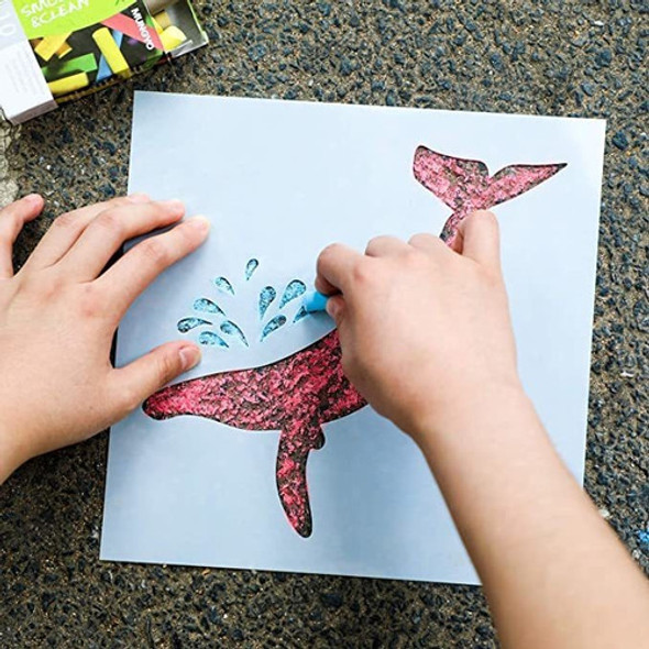 6 Piezas De Plantillas De Tiza Con Plantillas De Pintura Pl. 1