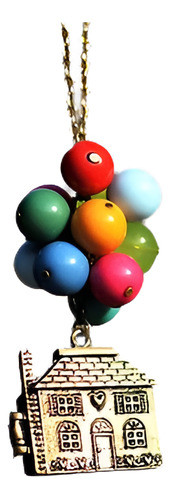 Casa Con Globos Hasta Película Cadena Colgante Collar Antigu 0