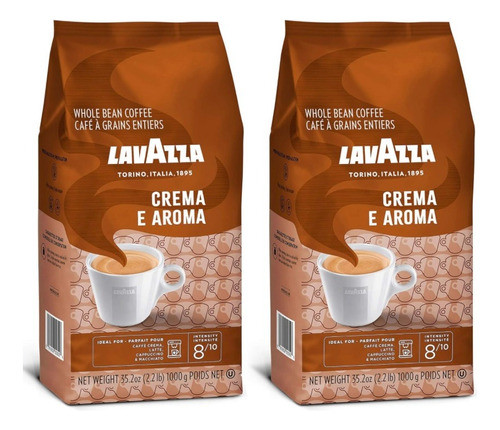 Cafe Lavazza En Granos Crema E Aroma Italia X 1 Kg-2 Unid. 0