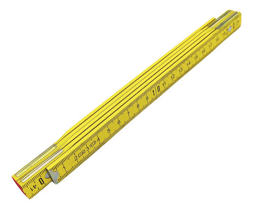 Metro De Madera Carpintero Plegable 100cm Plastificado 0