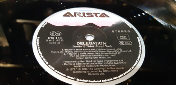 Delegation Darlin (i Think About You) Vinilo Maxi Germany 90 1 Delegation Darlin (i Think About You) Vinilo Maxi Germany 90 1