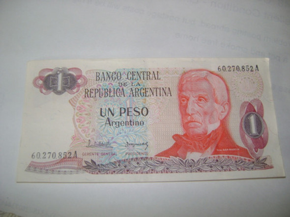 Billete De Argentina 1 Peso Argentino Artic Xvii-51 0 Billete De Argentina 1 Peso Argentino Artic Xvii-51 0