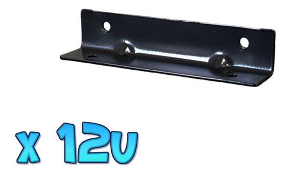 12 Soportes Ménsula Largo P/ Tirantearía Techo Angulo 140mm 1