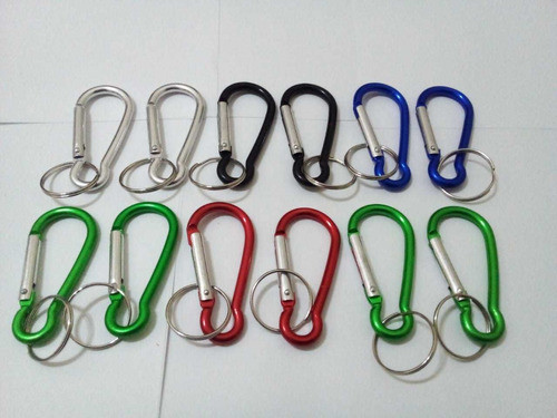 Mosquetones De Aluminio De Colores (x) 12 Unid De 8 Mm 1