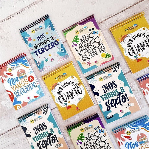 Anotador 10x14 F. Vacaciones Pasaste A Sexto Pack X 24 1