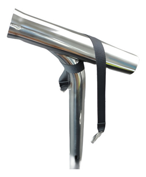 Sliler Pulido Acero Inoxidable Soporte Elegante Caña De Pesc 0