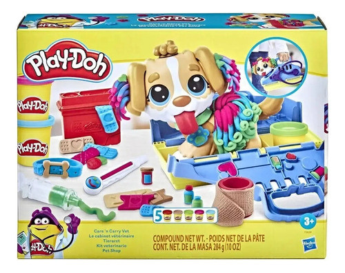 Masa Play Doh Kit Cabina Veterinario Cod F3639 Loony Toys 0