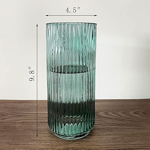 Buicce Jarrón De Flores De Vidrio Para Decoración De Granja, 1