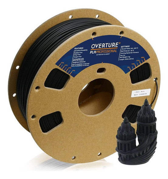 Overture Pla Plus (pla+) Filamento Pla 1.75mm Pla Profesiona 0