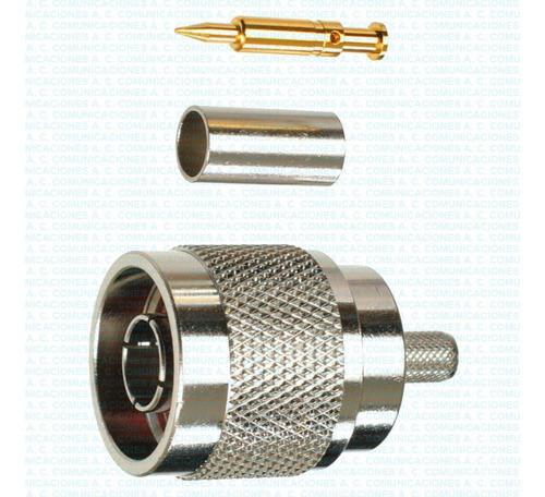 Conector Macho N Cable Rg-58 Crimpar Fact. Cuot. Env. Grat. 0