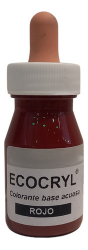Colorante Liquido Ecocryl X 25grs Rojo 0
