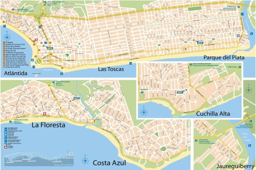 Mapa De La Floresta Y Otros - Canelones - Lámina 45x30 Cm. 1