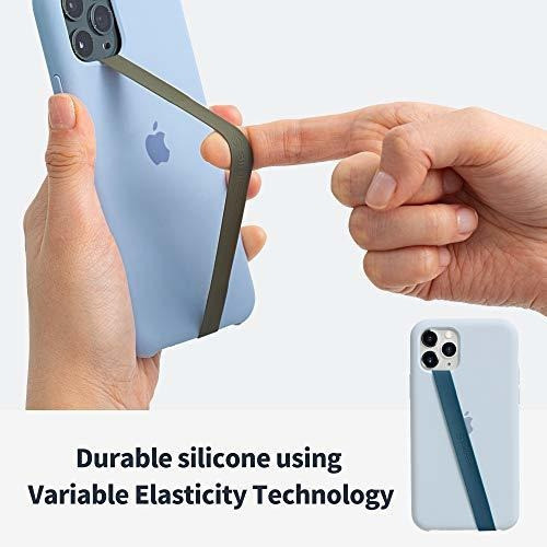 Correa Elastica De Silicona Para Celular- Color Azul Marino 1