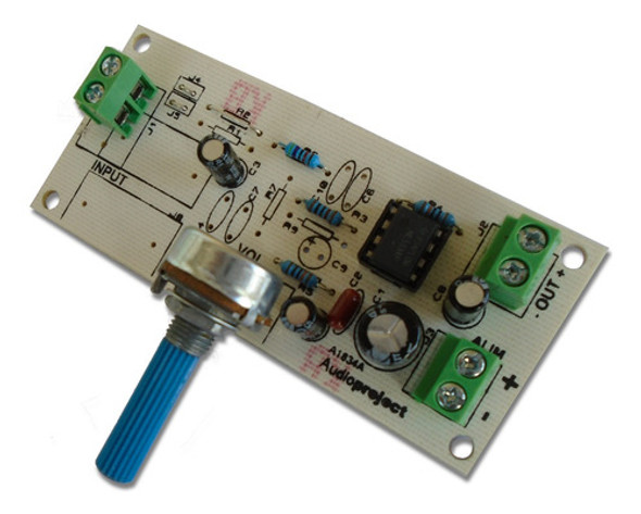 Preamplificador Simple Con Volumen - Audioproject 1