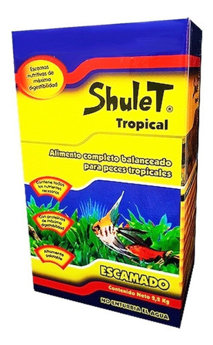Shulet Tropical 2,2kg Escamas Alimento Peces Caja Polypteram 0
