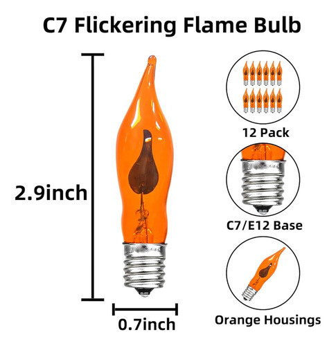 Sotopoo 12 Cuenta Halloween Luces De Llama Parpadeantes Bomb 1