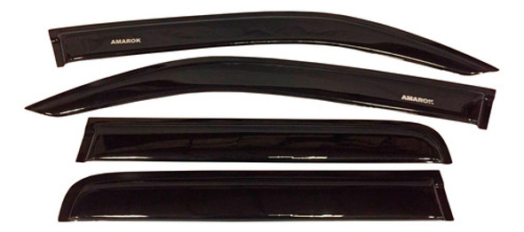 Goteros De Ventanilla Spaco Volkswagen Amarok Negro 0