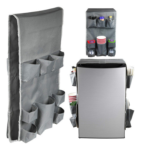 Organizador De Caddy Para Refrigerador, 11 Bolsillos, Gris 0