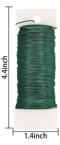 Livder 3 Paquete 114 Yardas 22 Calibre Verde Alambre De Pale 1