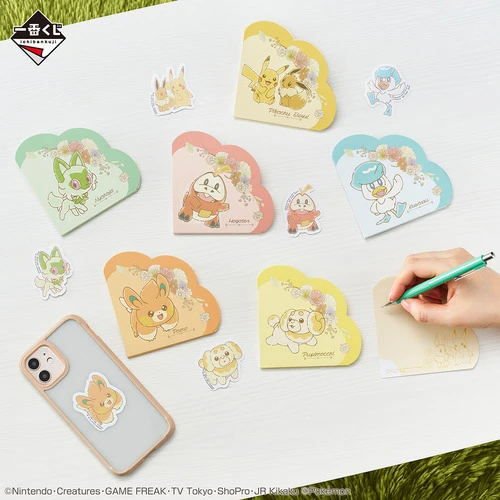 Anotador + Sticker Pokemon Fidough Blooming Days Bandai 1