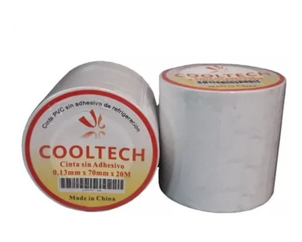 Cinta Pvc Refrigeracion Sin Adhesivo Blanca 20mt 0