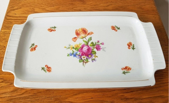 Bandeja Rectangular Porcelana Alemana Colditz Sandwiches ! 0
