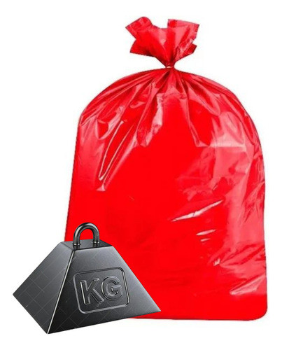 150 Bolsas Rojas Ultra Pesada Residuos 80x110 100 Mic 0