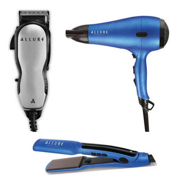 Kit Profesional Allure Maquina Barber + Secador + Planchita 0